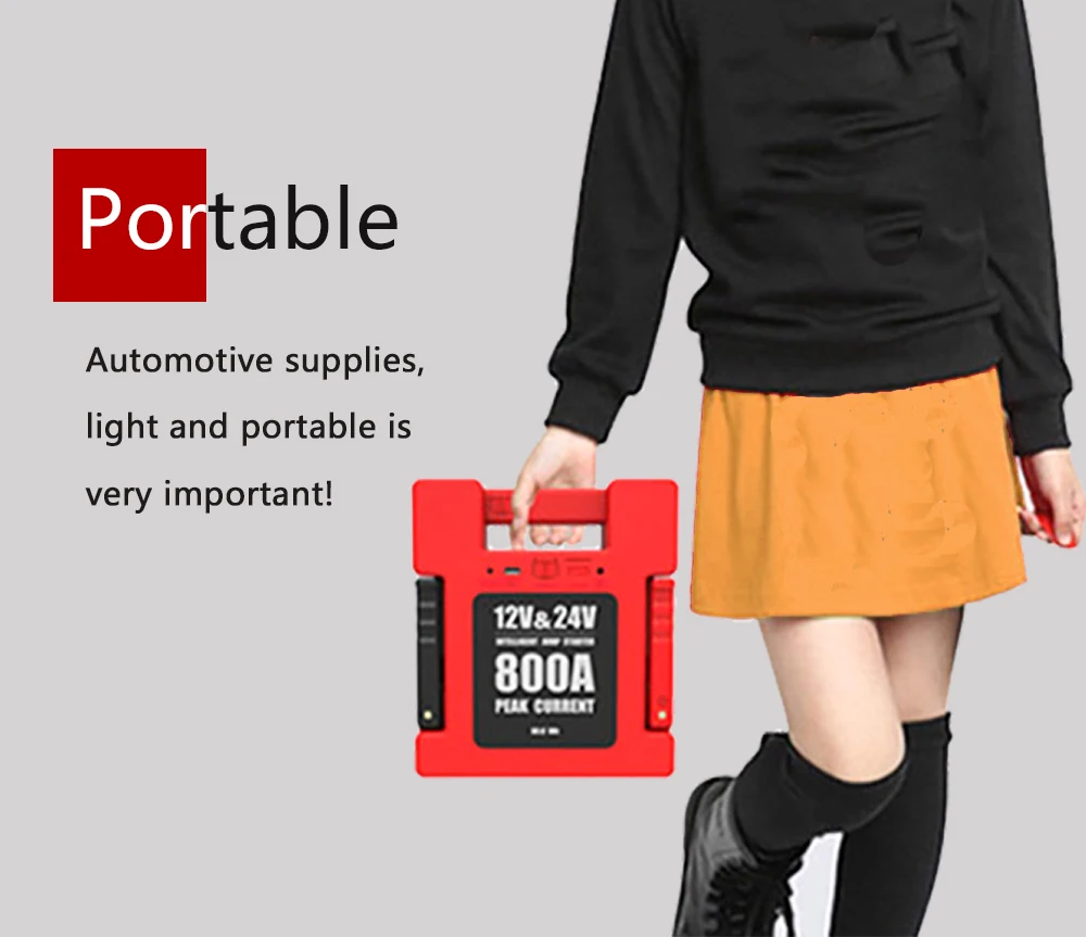 

COSS IFTW 12V 24V Car Jump Starter 24000mAh Power Bank Portable Battery Booster 800A Automotive Starting Device