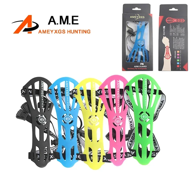 Archery Arm Guard High Strength PP Strap Adjustable Armguard Traditional Hunting Recurve Bow Shooting Training Protector 2 packs max loading 16kg adjustable ankle weighted exercise leg weighted workout weight loading wraps strength training empty