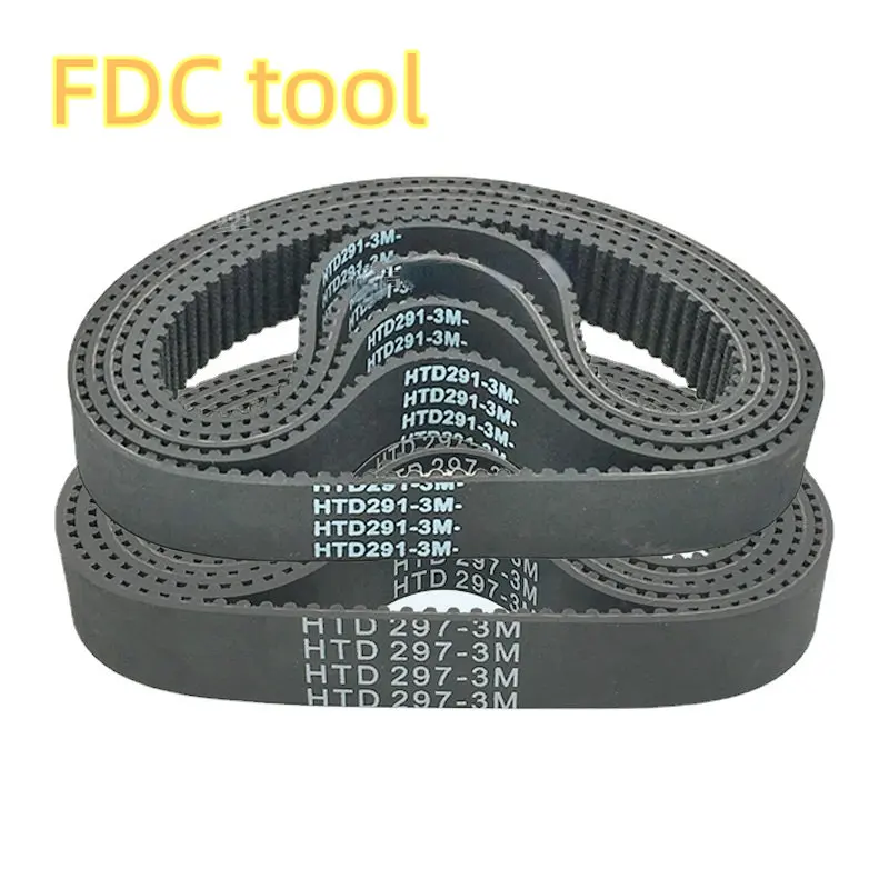 Cinghia Sincrona HTD3M-522 (2 Pezzi) – Gomma Con Denti Ad Arco, Passo 3mm, Larghezza 12mm, 174 Denti
