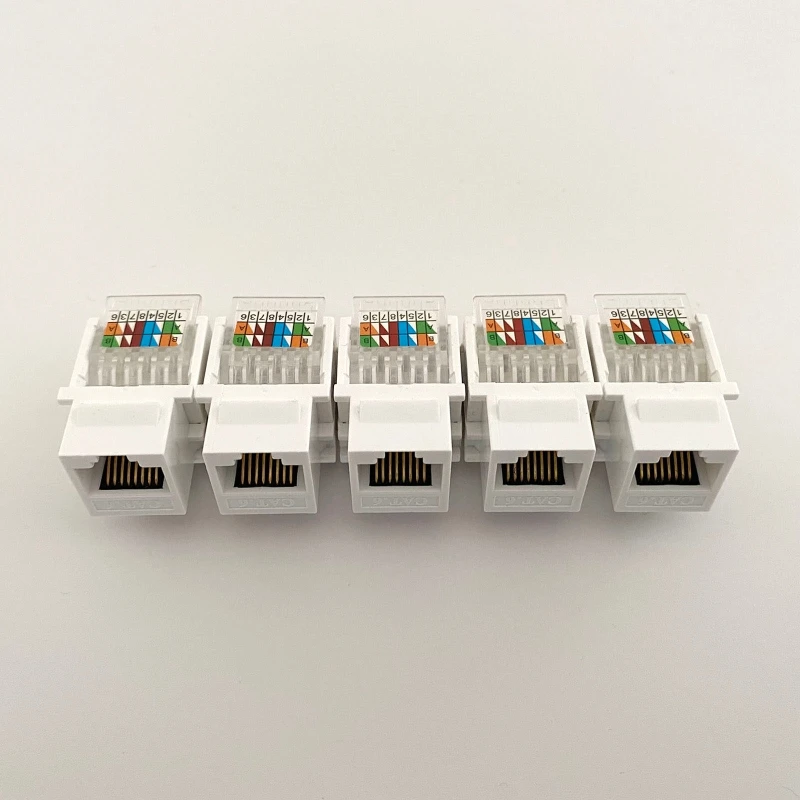 CAT6 스트레이트 스루 네트워크 모듈 RJ45 커넥터 정보 소켓 Eth 잭 U4LD