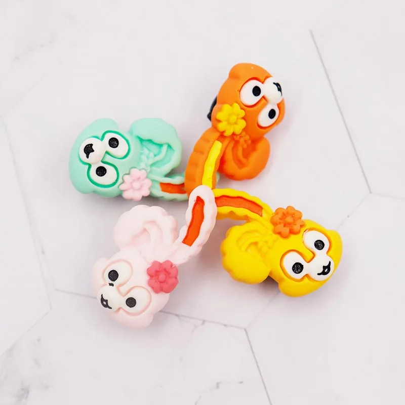Coolstring Shoe Flowers For Shoelace Cute Pattern Forming Rabbit Canvas Accessories Lovely Fashion Girl Youth 4pcs/set Wholesale