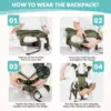 Pet Front Carrier Backpacks Ajustable Hands Free Dog Backpack For Small Mediun Dogs Breathable Cats Outdoor Travel Carrier Bags 6
