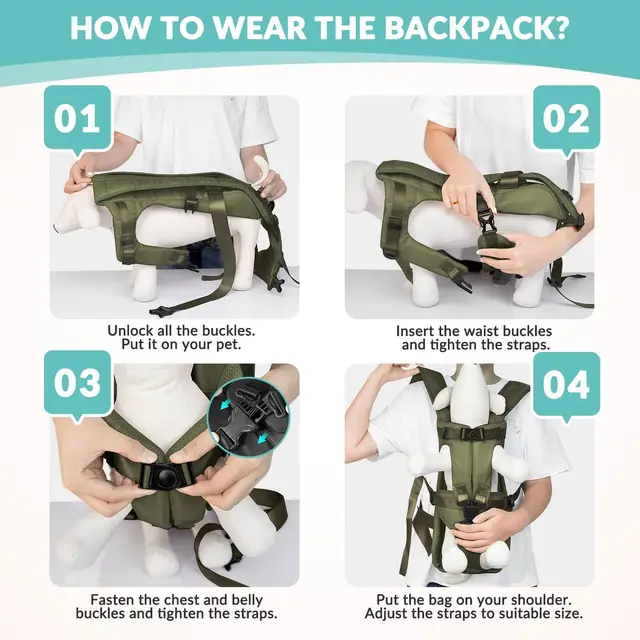 Pet Front Carrier Backpacks Ajustable Hands Free Dog Backpack For Small Mediun Dogs Breathable Cats Outdoor Travel Carrier Bags 6