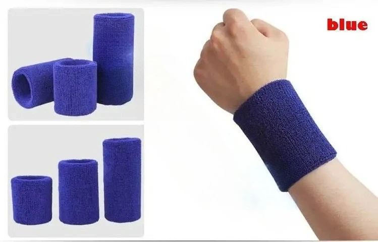 면 테리 천 손목 밴드 15x8cm 스포츠 테니스 농구 피트니스용 손목 보호대