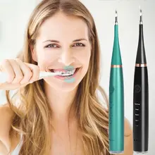  NEW Electric Sonic Teeth Scaler Oral Irrigator Teeth Whitening Cleaning Tool With Mouth Mirror Calculus Stains Tartar Remover 