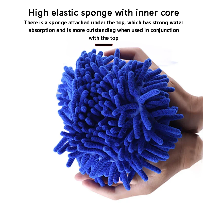 1PCS Car Wash Kit Microfiber Towel Chenille Sponge Brush Pad Glove Auto Cleaning Accessories for Vehicle Detailing
