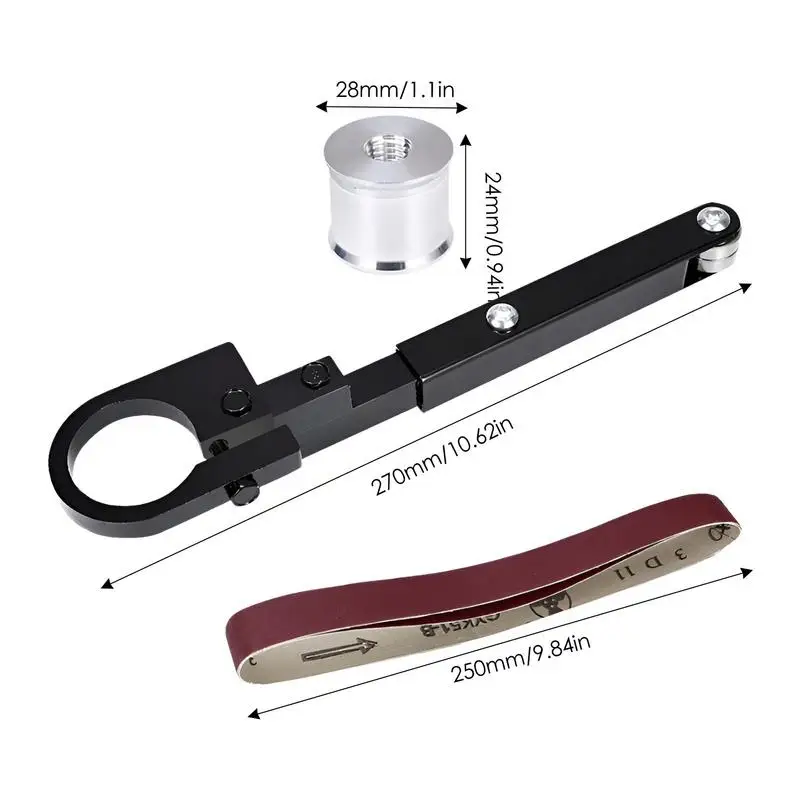 벨트 샌딩기 부착 연마기 도구, 벨트 샌딩기 폴리셔 파이프 벨트 샌딩기 부착 연마 어댑터, 각도 연마기 수정