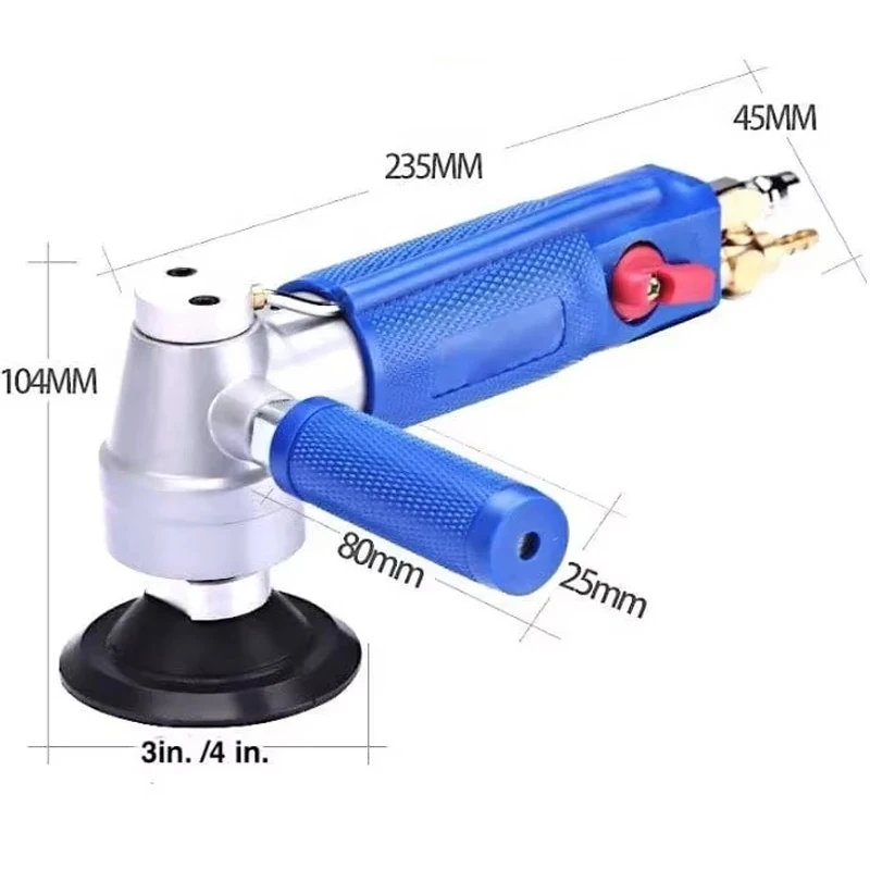 AhuHardware 공압식 샌더 물주입식 연마기 습식 광택기 공구 기계 4300rpm 대리석 석영 화강암 석재 연마용