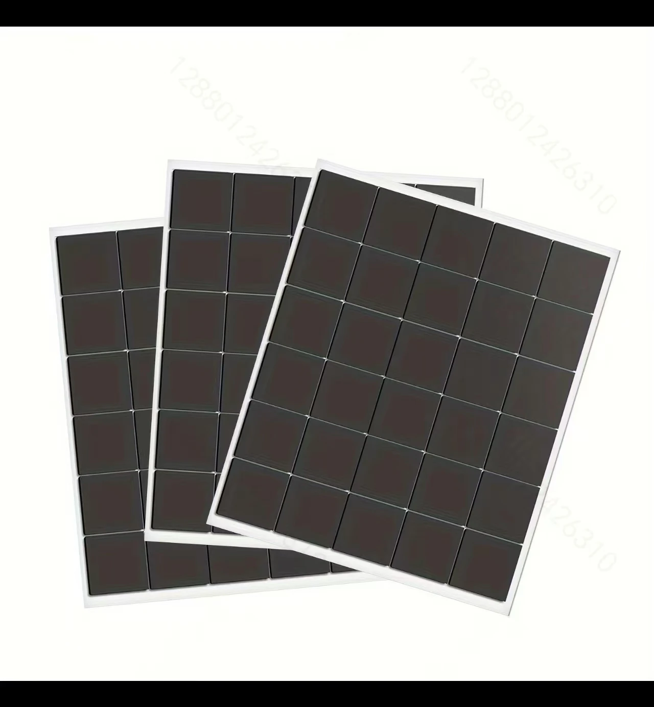 60/90개 유연한 자석 사각형, 접착식 자석 시트 각각 20x20x2mm, 붙이고 떼는 자석