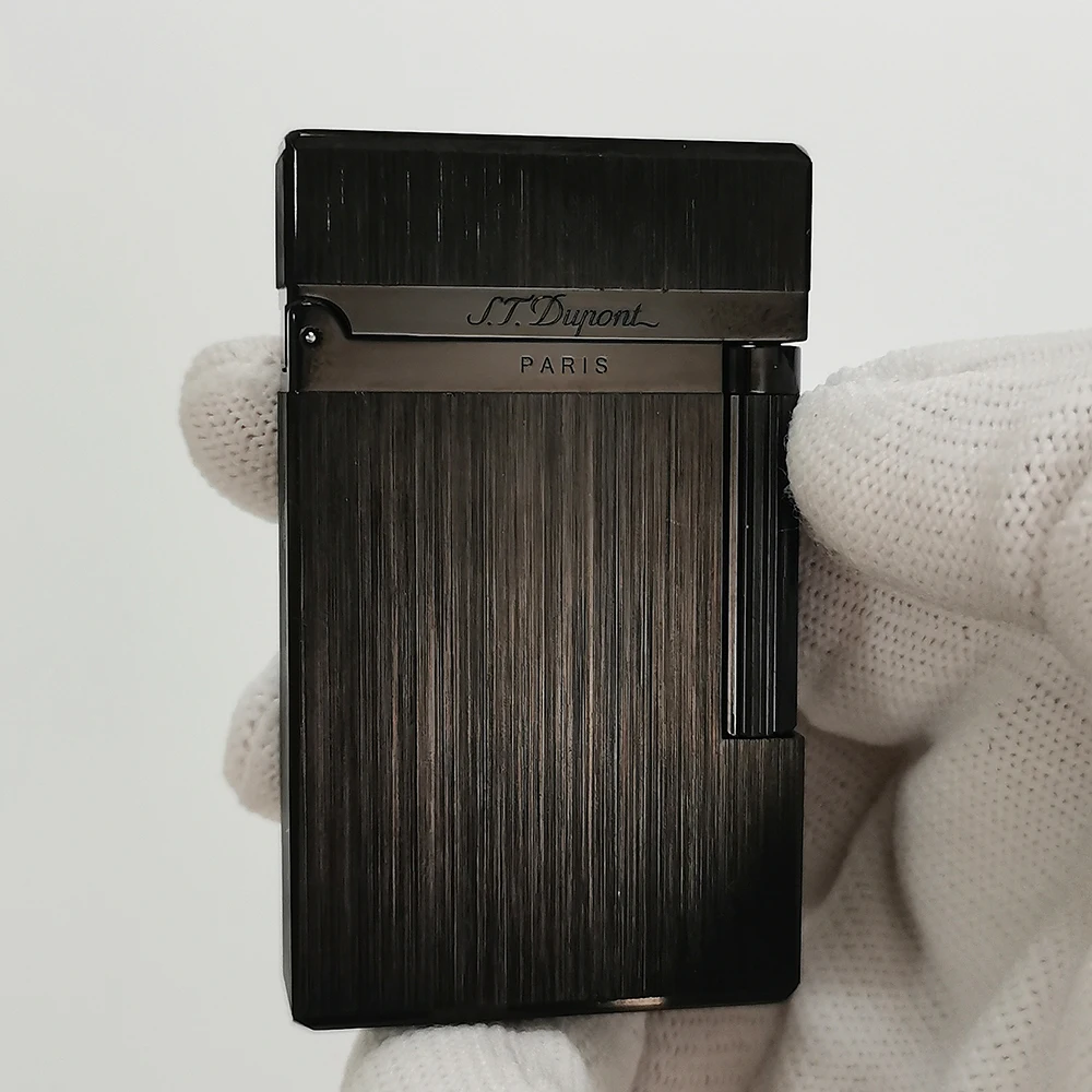 D Brand Gas Lighter Bright Sound Classical Metal Wiredrawing Smoke Gadget High-end Father's Day Collectible Gift 2025 6