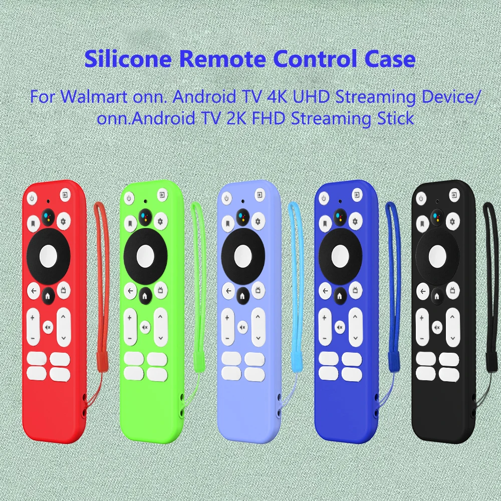 Silicone Remote Cover Silicone TV Remote Control Protective Sleeve All-inclusive Dust-proof Walmart Onn. Android 2k Fhd