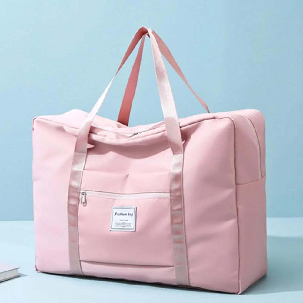 

Water Resistant Travel Bag With Zipper Large Capacity Short Trip Sports Bag For Running Fitness