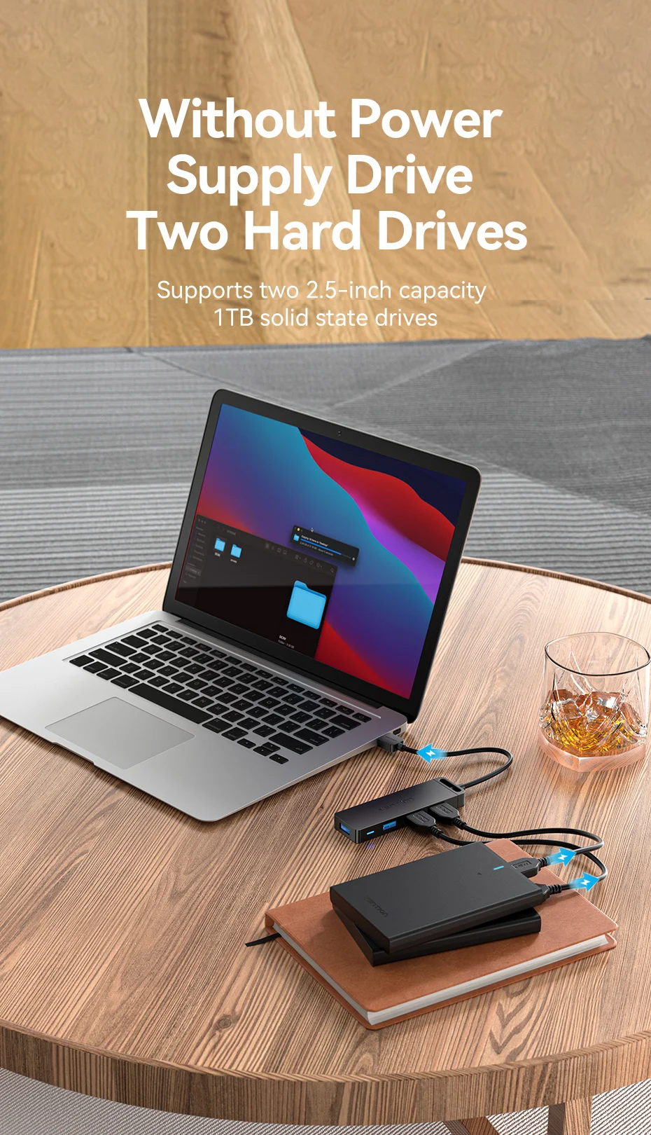para USB 3.0, Splitter para MacBook Pro,