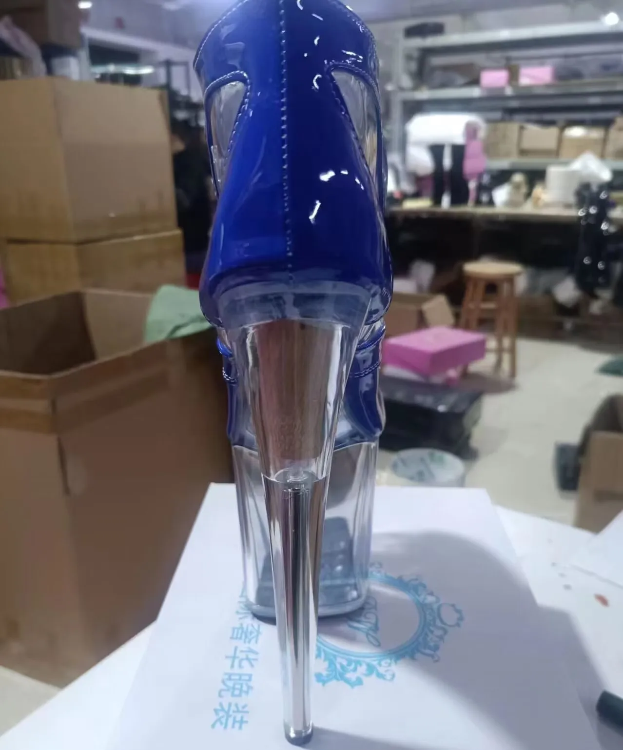 Summer 20cm sexy Roman shoes, transparent soles nightclub pole dance performance, model shooting sexy dance shoes