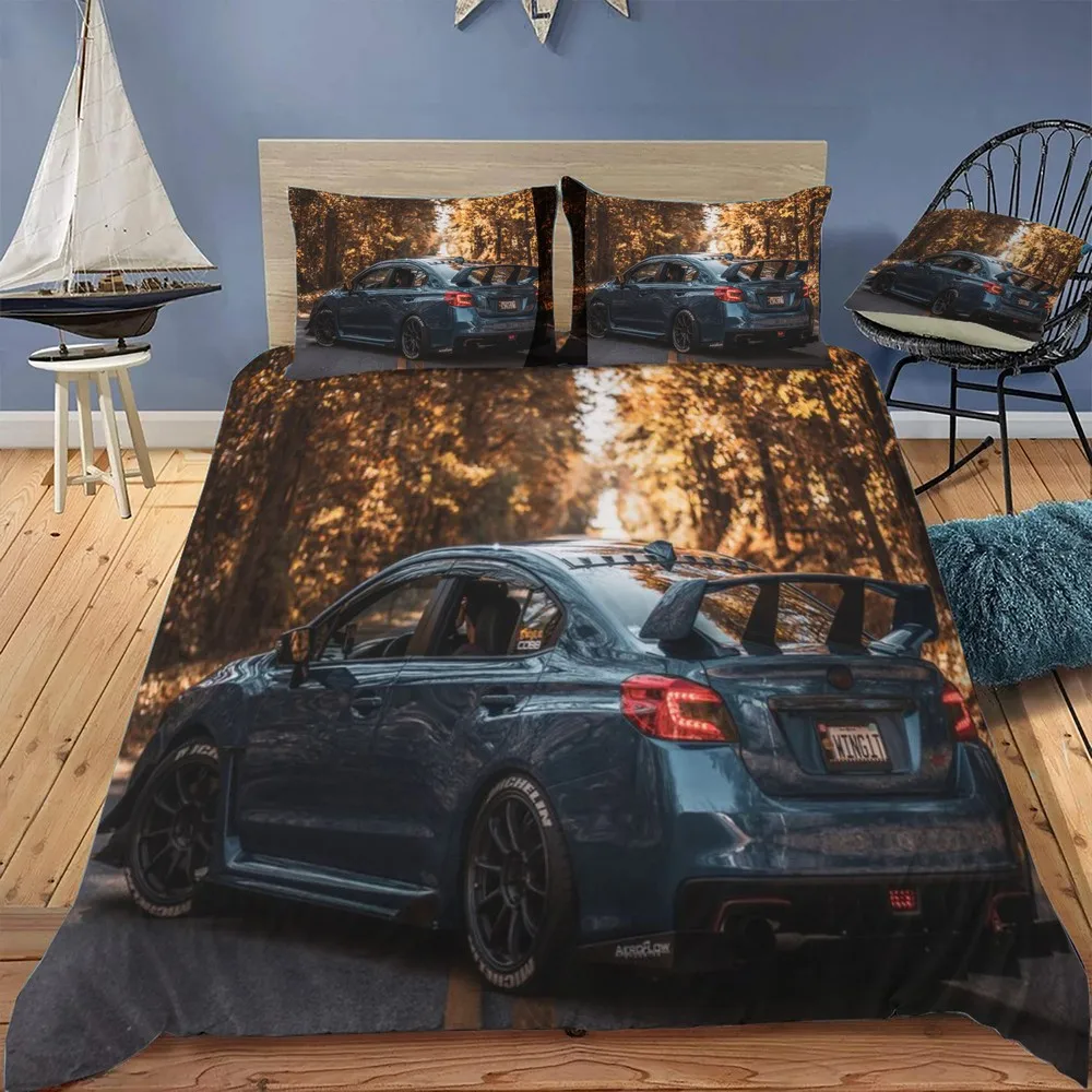 

STI Duvet Cover Twin Bedding Set Luxury Quilt Cover With Zipper Closure Queen Size Comforter Sets