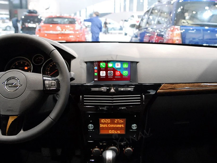 Autoradio GPS Opel Astra H/Twintop de 2004 à 2009 version Android 12 avec  Android Auto et Apple Carplay sans fil intégré