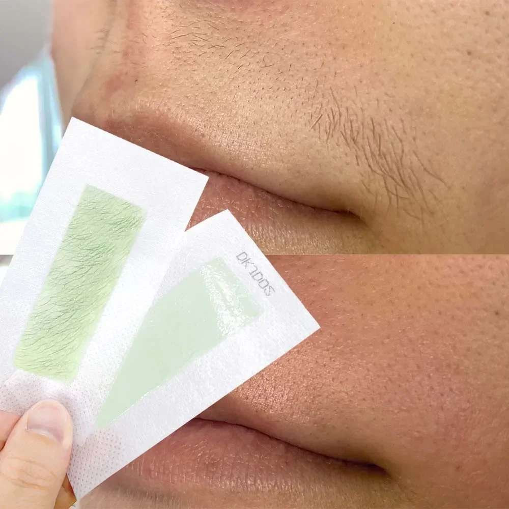 Hair Removal Wax Strips Painless Fast Facial Body Hairs Removal Bikini Legs Arm Hair Patch Unisex Women Beauty Tool 50PC depilatory wax strips