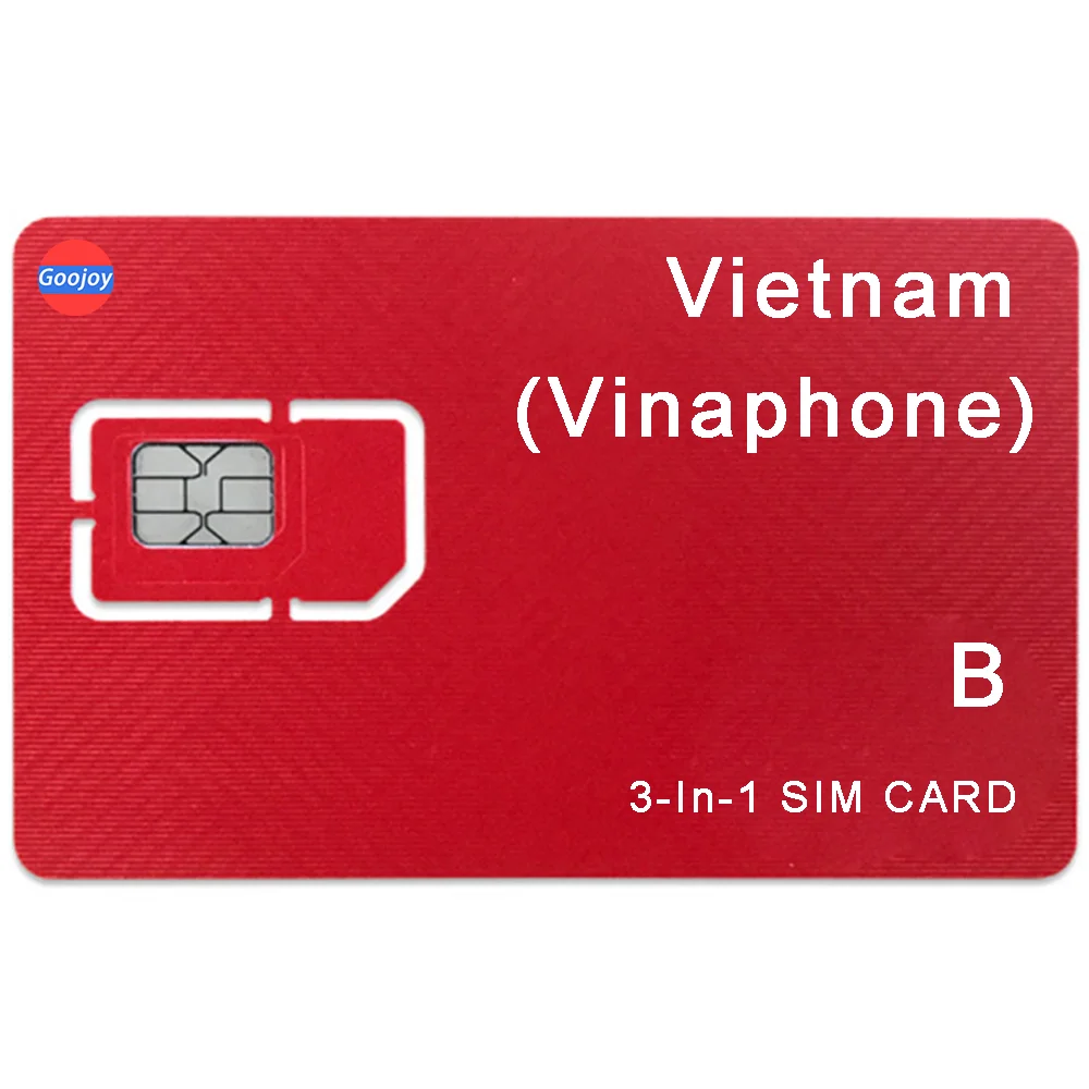 Vietnam Vinaphone Prepaid Sim Card B,Unlimited Data, talk & text,4G LTE