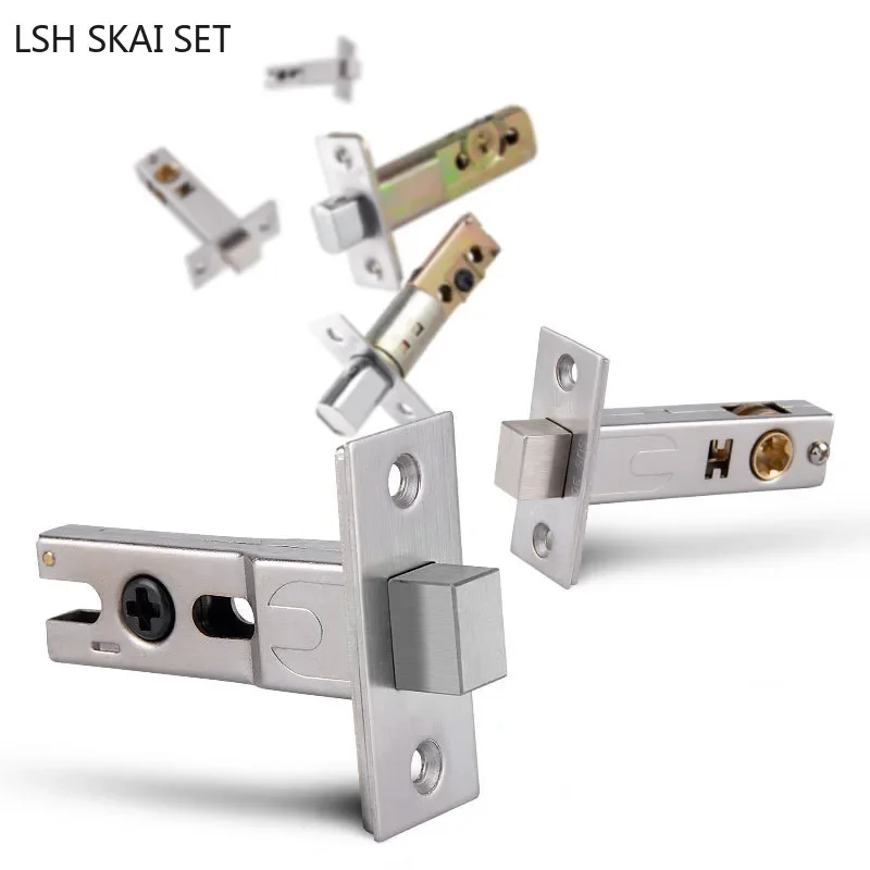 Zinc Alloy Lock Tongue Home Bathroom Lock Tongue Invisible Door Anti-theft Core Indoor Mute Single Body lock tongue