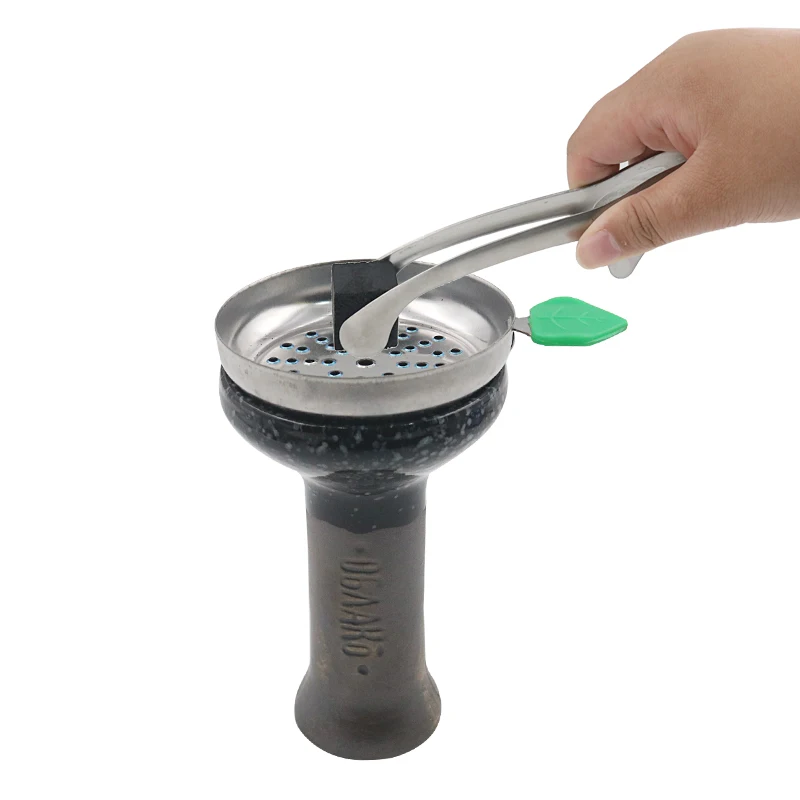 

1PC Stainless Steel Silver Ice Clip Small Coffee Sugar Clip Food Clip Hookah Coal Tongs Tweezers Carbon Clip Gadget