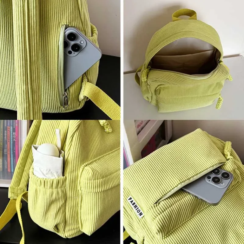 Trend Girl College Backpack Simple Student Backpacks Large Capacity School Bag Casual Women Shoulder Bag Handbag Mochila Mujer - 6