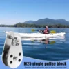 5PCS Stainless Steel M25 Pulley Block Hanging Wire Towing Wheel Lifting Wire Rope Cable Pulley Roller 4