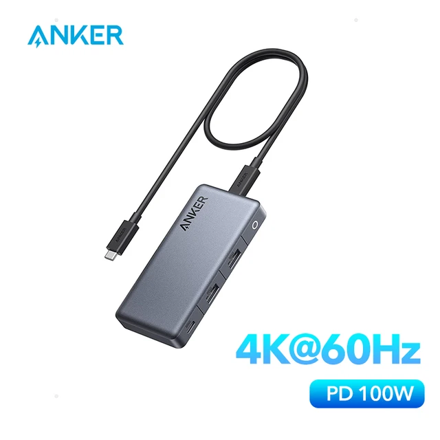 Anker 332 USB-C Hub Adapter 5-in-1 4K HDMI Display 85W Charge for