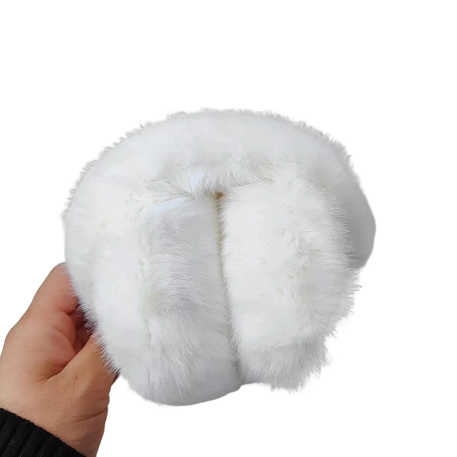 Fashion Winter Women Men Warmer Solid Color Adjustable Ear Muffs Earflap Earmuffs Thickened Plush Headband_voghion.com