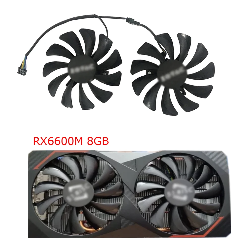 Conjunto Ha9010h12f-zgpu Coolerventilador de Placas Gráficasventilador Placa de Vídeopara Inno3d Gtx1060 6gbpara Msi Geforce Gtx10606gt-ocpara 51risc rx 6600m 8g Peças - Imagem 6