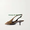 Leopard Print Pointed Toe Low Heel Buckle Strap Slingback Pumps Sexy Plus Size Women's Shoes 3