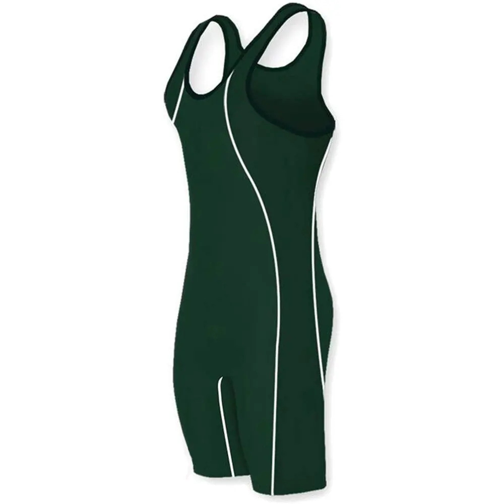Plain Color Wrestling Singlets Triathlon Cycling Bodysuit Iron Swimwear Gym Sport Fitness
