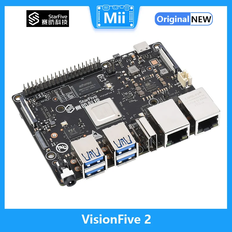 VisionFive 2  ھ RISC-V Dev ,  ھ RISC-V ̱  ǻ (SBC)  3D GPU, 4G/8G,WIFI6 ɼ