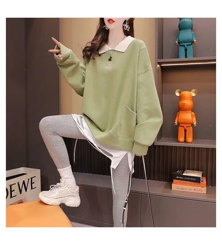 Streetwear Polo Neck Sweatshirt 14