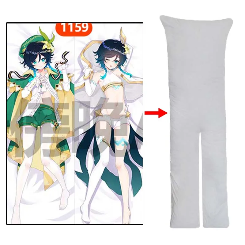 

Genshin Impact Venti Split Legs Dakimakura Onahole Sex Anime Pillowcase 2WAY Otaku EX Daki Whole Body Pillows Cosplay Props