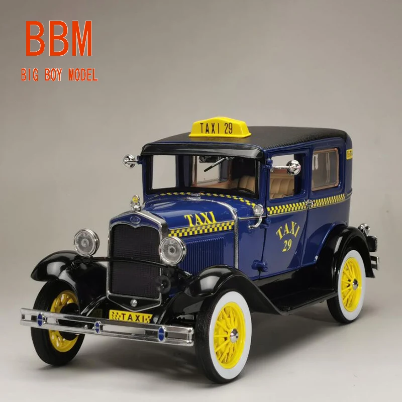 

Литье под давлением в масштабе 1/18, МОДЕЛЬ Ford модели A Tudor TAXI, модель из сплава, пикап Ford F100, мороженое, фотоаксессуары для мальчиков, подарки для детей