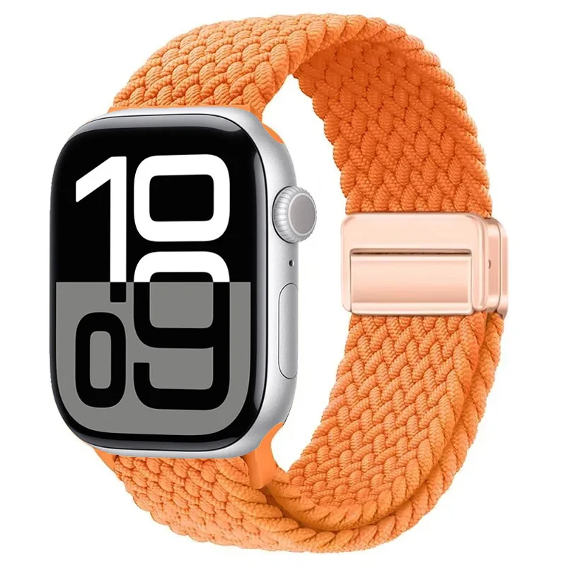 Nylon Braided Magnetic Strap for Apple Watch - Comfortable and Stylish Design
