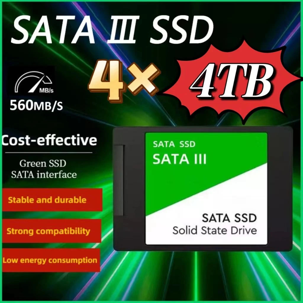 1234PcsSSDSata34TBSolidStateHardDrivesDisk560MBSHigh