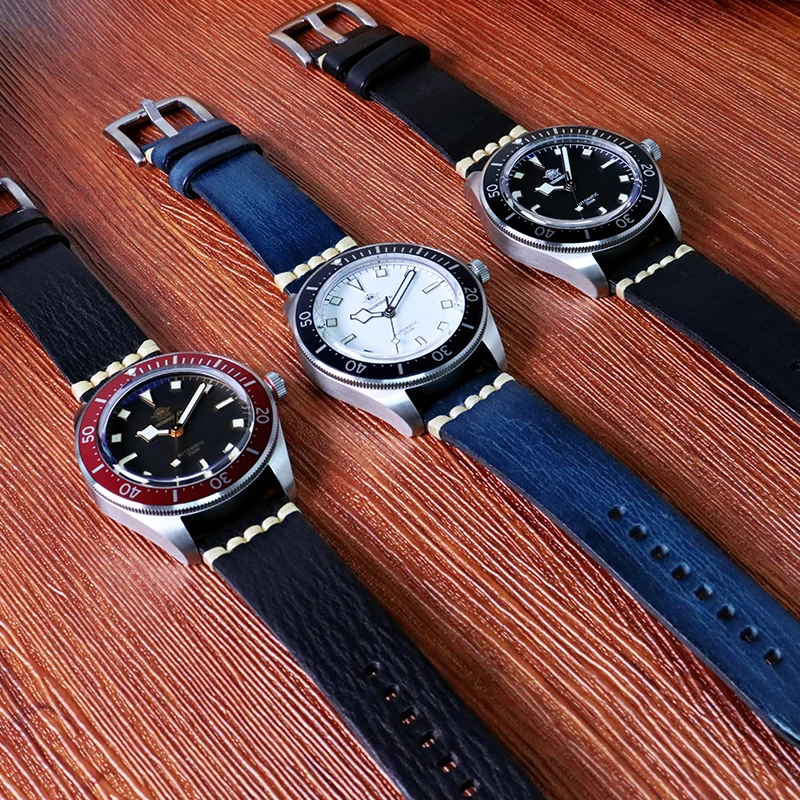 ADDIESDIVE 44mm AD2107 Men Watches Diver Sapphire glass PT5000 20Bar Waterproof BGW9 Luminous Automatic Mechanical Watch
