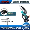 18V Battery Fit Makita 6 Inch Chain Saw  Electric Saw Handheld Portable Wood Logging Chainsaw Garden Pruning Wood Power Tool