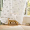 Living Room Kitchen Wedding Decor Airy Home Drapes 2025 New 3D Tulle Curtains With White Cloud Design Sheer Panels For Kids Room 1