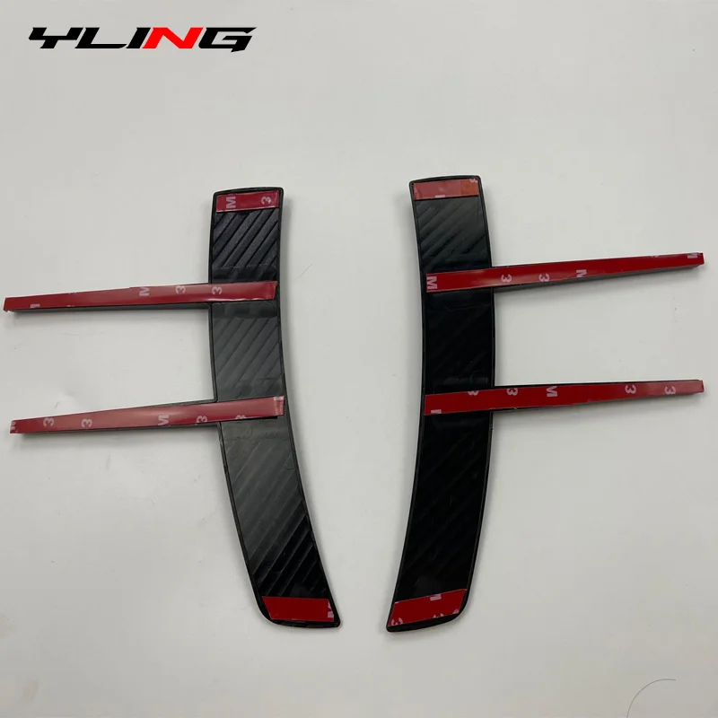 car bumper spoiler 2Pcs For Benz A-Class A180 A200 A220 Front Bumpers Lip Air Vent Trim Spoiler Canards Splitter