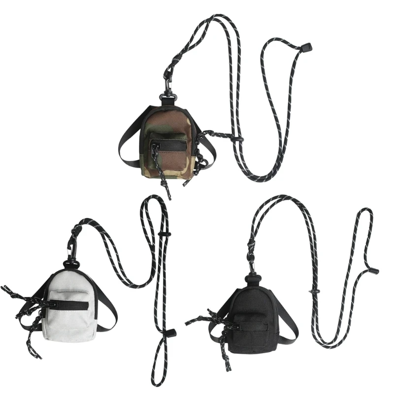 Mini Crossbody Shoulder Bag with Carabiner for Men Women Small Travel Wallet Purse Small Crossbody Bag Cellphone
