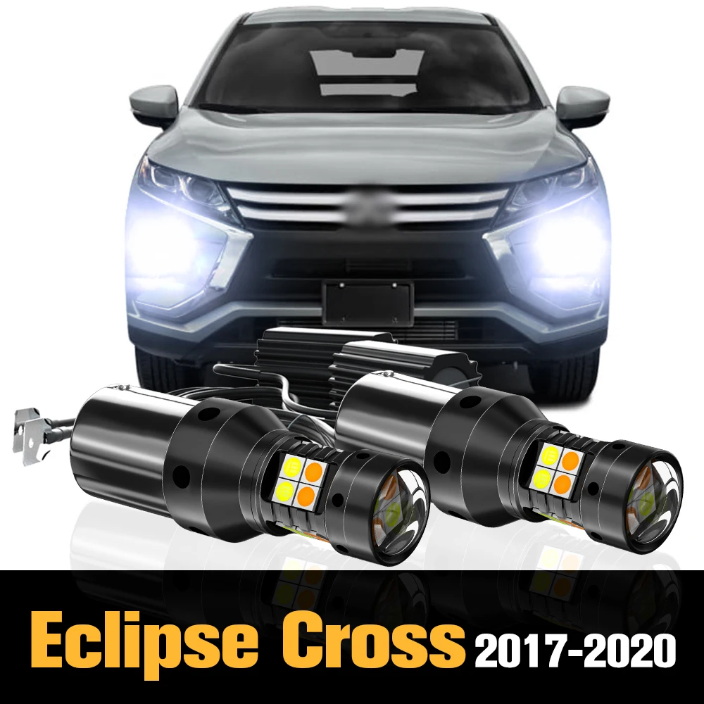 

2pcs Canbus LED Dual Mode Turn Signal+Daytime Running Light DRL Accessories For Mitsubishi Eclipse Cross 2017-2020 2018 2019