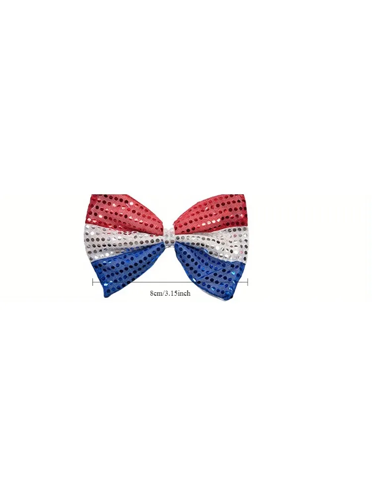 Cosplay Hats Holiday Clothing Accessories Uncle Sam Bow Tie Top Hat Flag Patriotic Party Wear