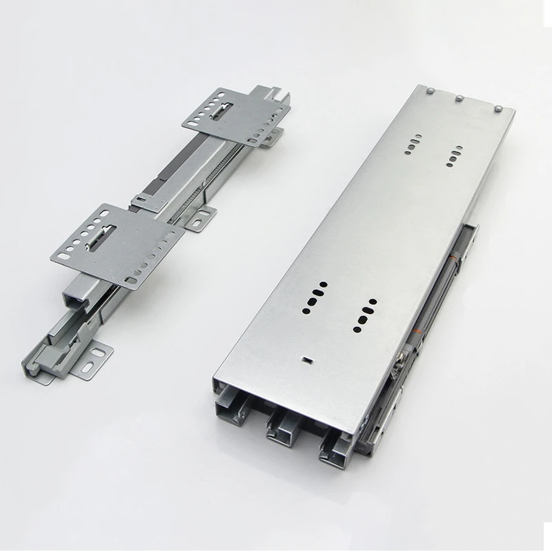 

Heavy-duty side-mounted cabinet wardrobe upper and lower rail rails high-deep cabinet rails damping buffer heaven and earth rail