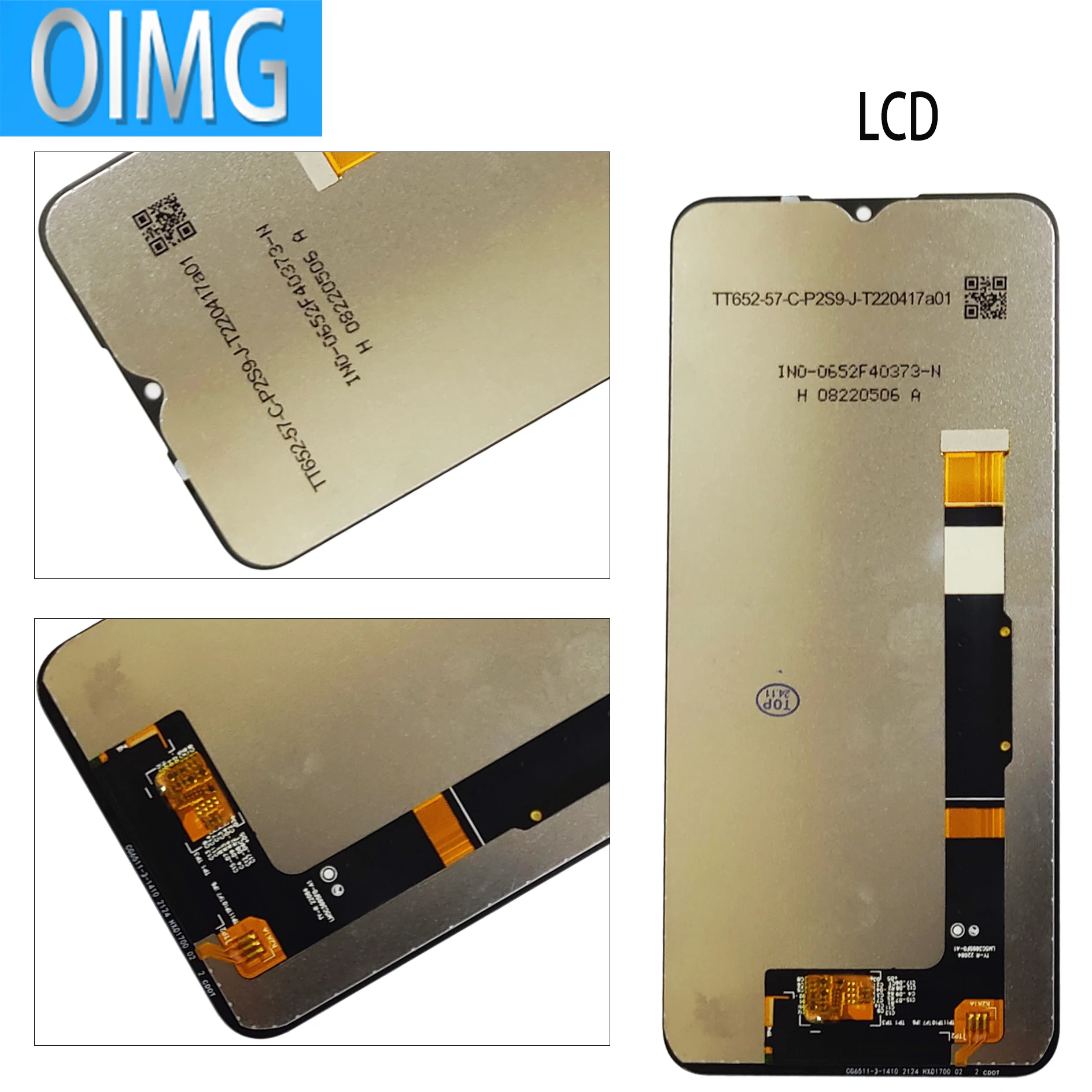 6.52 Original LCD Display with Frame and Touch Screen Panel Digitizer Replacement Parts