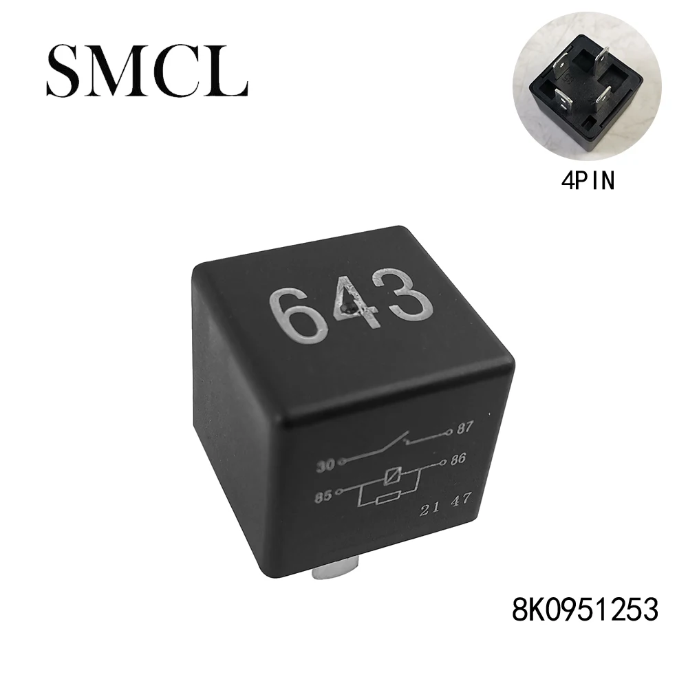 

8K0951253 643 Relay For Audi A6L A4L Q5 A4 S4 A6 S6 A8 S8 Skoda Fabia Octavia VW Polo Bora Golf Passat Tiguan Sharan