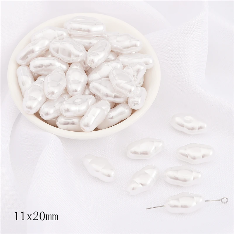 Irregular ABS Imitation Pearl Acrylic Beads for DIY Jewelry and Accessories
