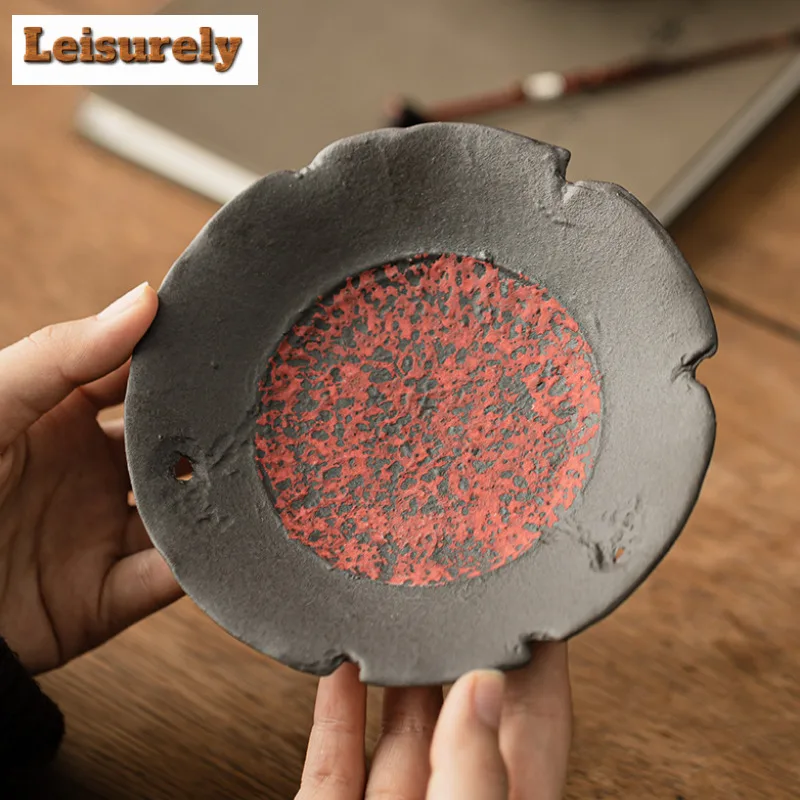 150ML Creative Flame Mountain Old Rock Mud Gaiwan Tea Tureen Tea Bowl With Lid Kit Tea Brewing Cover Bowl Teaware Decoration