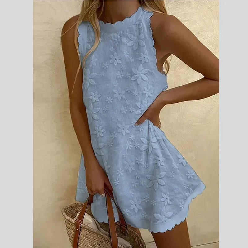 

New casual loose fitting dress Lolita tank top skirt